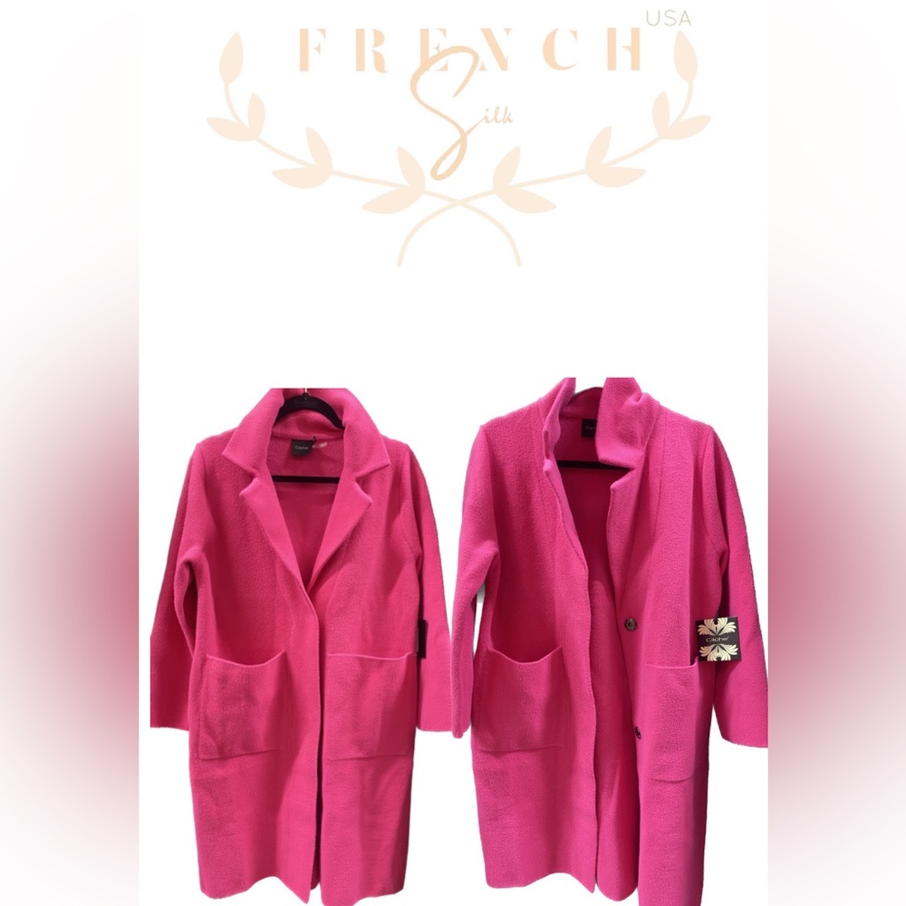 Stylish Hot Barbie Pink Cliché Winter Coat